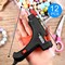 12 Pieces Mini Hot Glue Gun Crafts Hot Melt Guns Fast Preheating and Easy Squeeze Trigger for School DIY Arts Class Projects Office Home Quick Repairs (Black)